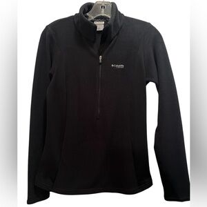 Columbia Titanium Fleece Pullover Jacket, Black, 1/2 zip, Omni-Shield, Size XS
